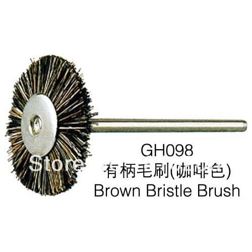 Diy 50 pcs Brown Bristle Brush FG2.35mm Polishing Brush GH097