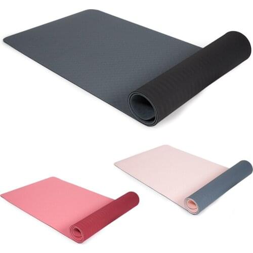 6MM TPE Yoga Double Layer Non-Slip Mat Yoga Exercise Mats Beginner Sport Carpet Pads For Fitness Gymnastics Pilates