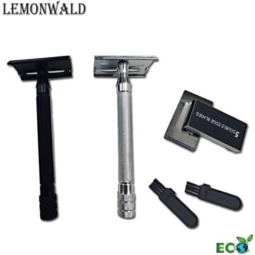 Razors Handle Classic Safety Shaving Razor With Small Brush Manual Shaver Razor Beard Tools Shaver For Men Shaving Hair Removal