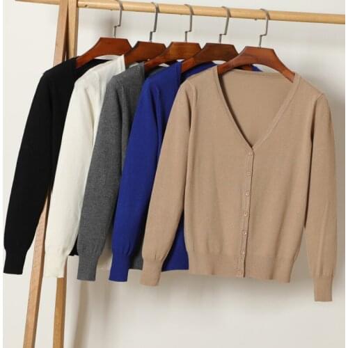 Fall 2021 korean fashion brown black cute tops cardigans womens crochet pink top knitted sweaters for long sleeve top clothing