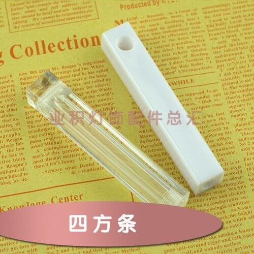Square bar Plastic connecting pipe fitting Wall lamp chandelier lamp accessories Acrylic resin joint Lighting accessories DIY