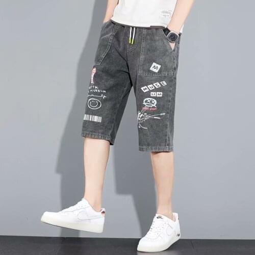 Мужские короткие джинсы Linfengxiangzi China At AliExpress