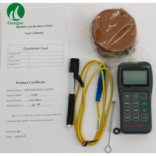 MH180 Leeb Hardness Tester Portable, Hardness Meter/Gauge with Large Storge Capacity MH180