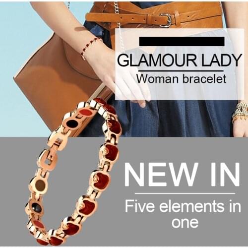 Fashion Jewelry 316L Stainless Steel Bio Magnetic Therapy Bracelet Health Energy Bracelet For Elegant Women Best holiday gifts