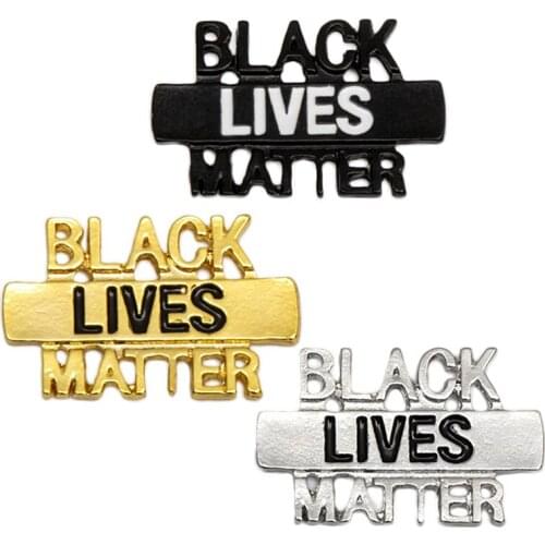 America Protest Black Lives Matter Brooch Pins I Can't Breathe Brooches Vintage Women Men Metal Badge Accessories