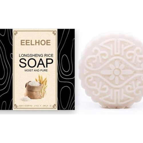 100g Rice Hair Cleaning Soap Handmade Soap Moisturize Repair Conditioner Hair Care Hair Darkening Anti Dandruff Loss Shampoo