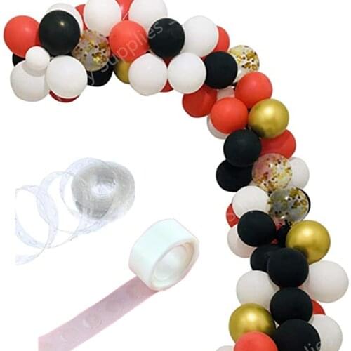 102pcs white black red latex balloon golden confetti metal gold wreath kit balloon arch wreath wedding birthday party decoration