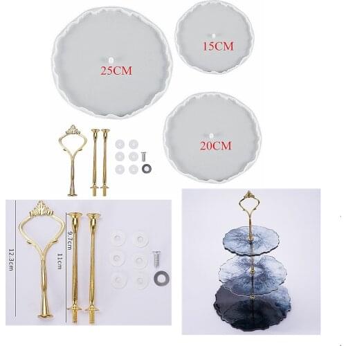 Creative Irregular Big Plate Resin Mold Oversized Fruit Disc Tray Resin Mold Transparent Flexible Silicone Molds Art Crafts Tool