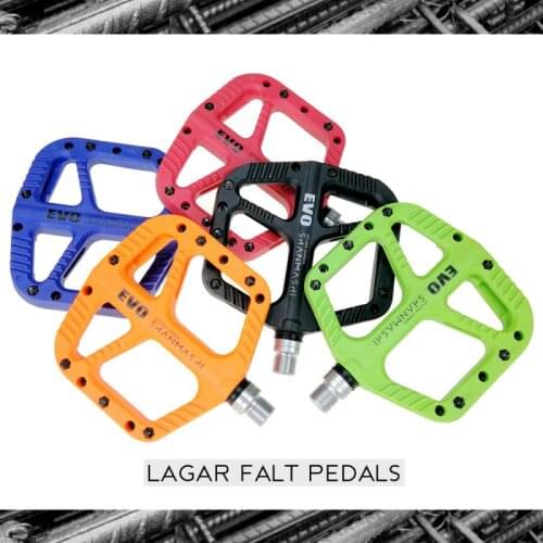 Mountain Bike Pedals Ultralight Bicycle Pedal Nylon Fiber Wide Comfortable Flat Pedals Bike Part Cycling Pedals Bike Accessories