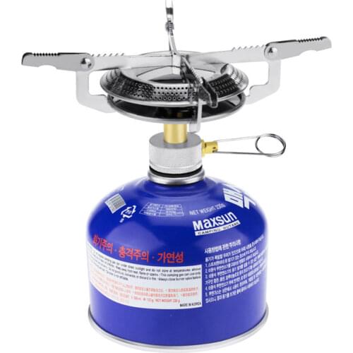 3800W Fold Outdoor Gas Stove Camping Stoves Portable Furnace Hiking Picnic Stainless Steel Gas Stove Furnace for Cooking