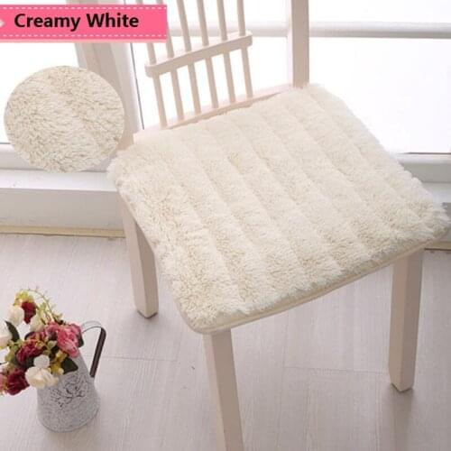 Anti-slip Seat Pad Fluffy Mat Home Decor Pillow Pad Chair Seat Cushion Dining Room For Home Square Mat High Quality Seat Cushion