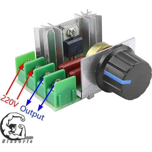 AC 220 V 2000 W SCR Voltage Regulator Dimming Dimmers Speed Thermostat Controller