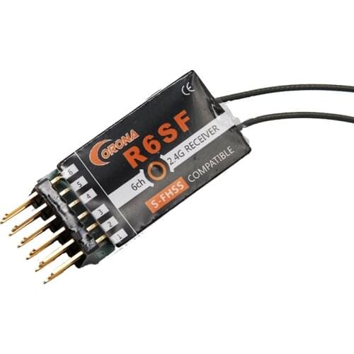 Corona R6SF 2.4GHz S-FHSS/FHSS Compatible 6Ch Micro S.bus Receiver