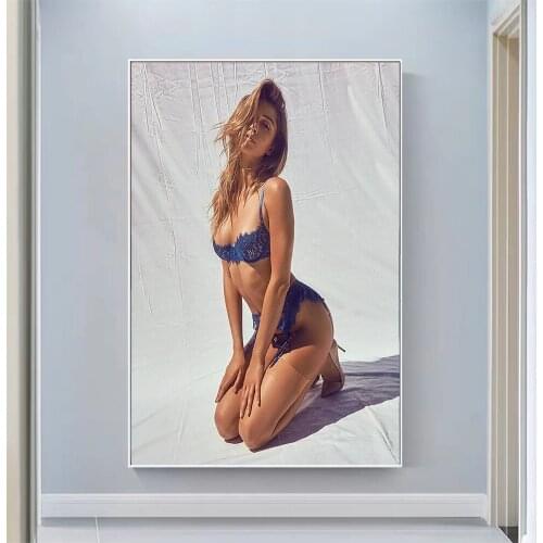 Silk Cloth Wall Poster Jehane Paris Sexy Model Star Art Home Decoration Gift
