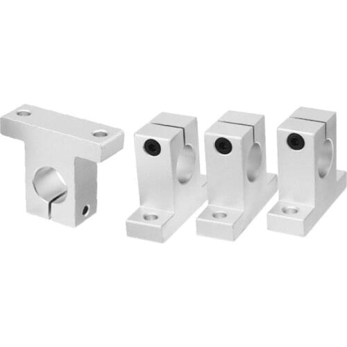 SK8/10/12/13/16/20/25mm aluminum linear motion rail clamping guide support diameter shaft -Pack of 4
