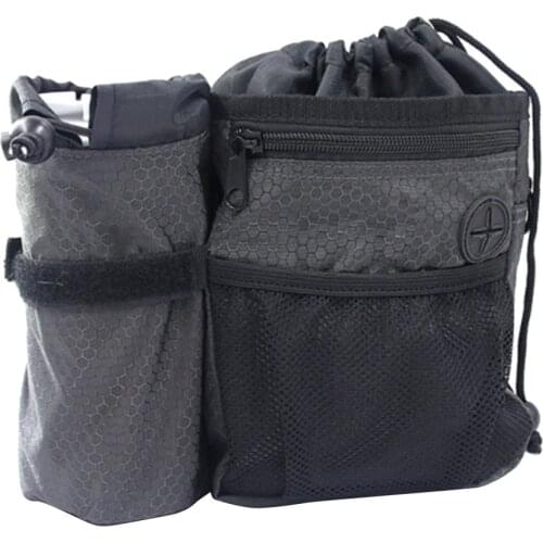 Pet Dog Training Bag Portable Dog Treat Bag Snack Carrier Outdoor Pet Food Pouch Pockets with Bottle Holder for Dog