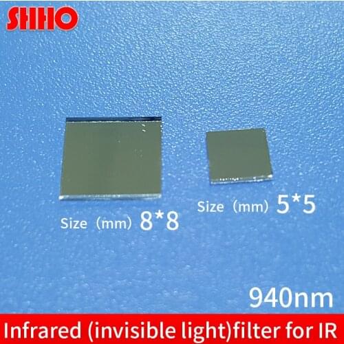 High quality IR coated film filter band pass 940nm laser transmissivity>92% asahi glass filter infrared laser filter IR spectrum