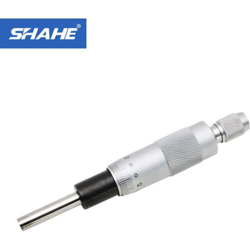 Micrometer Heads 0-25mm Accuracy 0.01mm Flat Measuring Tool Type Thread Knurled Adjustment Knob Micrometer Head