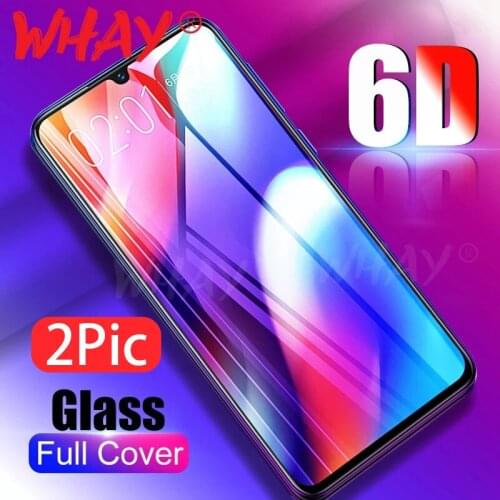 2 Pieces 6D Tempered Glass For Xiaomi Mi 9 Pro 9T Lite Full Cover Screen Protective Glass For Redmi Note 9 9S 8 Pro 8T K20 K30