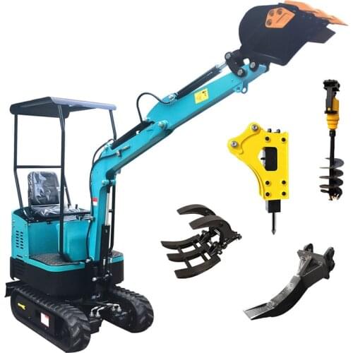 Factory Price CE EPA 1000KG Chinese Hydraulic Crawler Mini Excavator Post Hole Digger for Agricultural Farm Garden