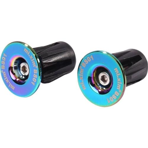 1 Pair Bike Handle Bar End Cap Aluminium Alloy MTB Handlebar Plugs Caps for Bicycle Handlebar Accessory Road End Plug