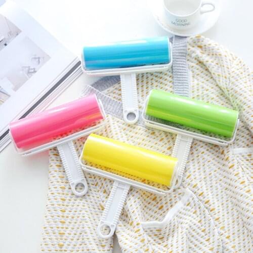 1PC Large Size Hair Remover Sticky Roller Brush Drum Device Cloth Pet Fur Dust Cleaners Washable Reusable Home Cleaning Tools