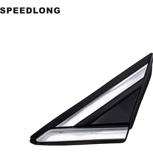 1 Pcs Left Side Door Mirror Window Front Triangle Cover Trim ABS Chromed Plastic for FORD FUSION 2013-2018