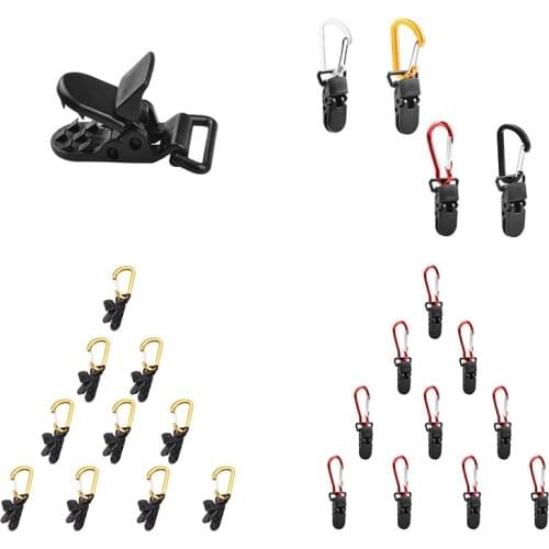 10 Pcs Heavy Duty Tarp Clips Awning Clamps Lock Grips Windproof Plastic Tent Fixed Clip For Outdoor Camping Canopy