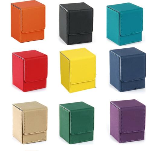 10 Colors trading cards Capacity box cards case container collection for Board Game Sleeve Holder box