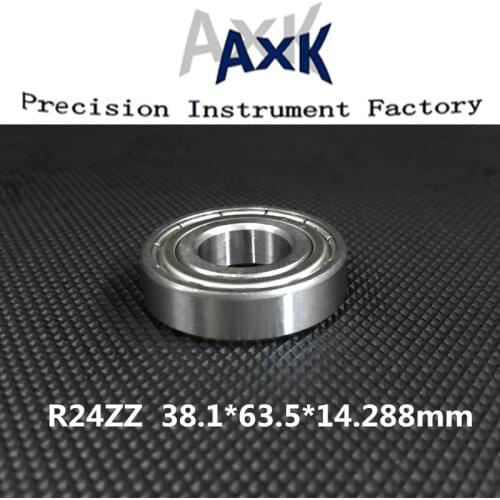 2019 New Arrival Top Fashion Axk 1pcs R24zz Deep Groove Ball Bearing 38.1x63.5x14.288mm Inch Miniature Abec-3