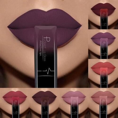 3pcs/ Waterproof Nude Matte Velvet Glossy Lip Gloss Lipstick Lip Balm Sexy Red Lip Tint 21 Colors Women Fashion Makeup Gift
