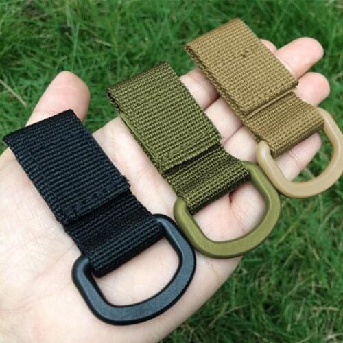 5Pcs/lot Outdoor Climbing Parts D-Ring Carabiner Multifunction High Strength Webbing Belt Buckle Keychain Backpack Hook