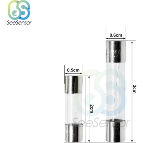 80pcs/lot 5*20/6*30 Fast-blow Glass Fuses Assorted Kit 5*20mm/6*30mm 250V 1A 2A 3A 4A 5A 7A 8A 10A AMP Tube Fuses