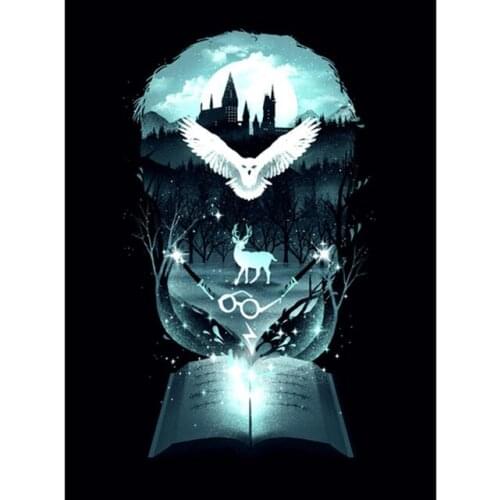 5D Diy Diamond Painting Animal Deer eagle Full Square Cross Stitch Diamond Embroidery Harry Round Drill Needlework A953