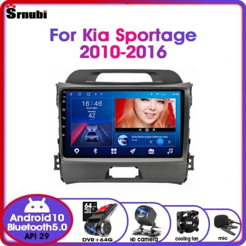 Android10 2 din IPS For KIA Sportage 3 2010-2016 4G net Car Radio Multimedia RDS 48EQ Video Player GPS Navigation Auto DVD radio