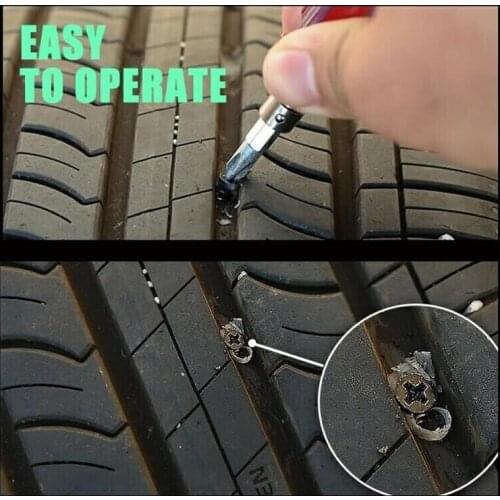10pcs Rubber Tire Nail Vacuum Tyre Repair Nail Motorcycle Car Tire Repair Tools Self-tire Tubeless Tyre Repair Nails Two Sizes