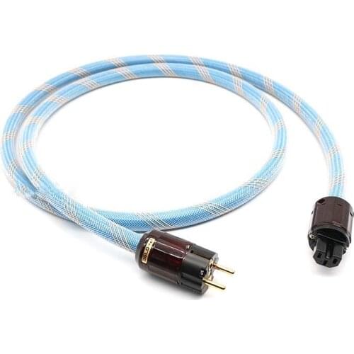 Colleimage Hifi Audio Power Cable Power Cord cable with P-079E C-079 EU Plug AC cable line hifi audio amp cable