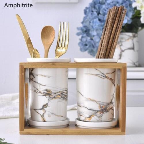 Ceramic Marble Chopstick Holder Chopstick Dren In The Household Storage Rack Kitchen Chopstick Storage Box Table Utensils