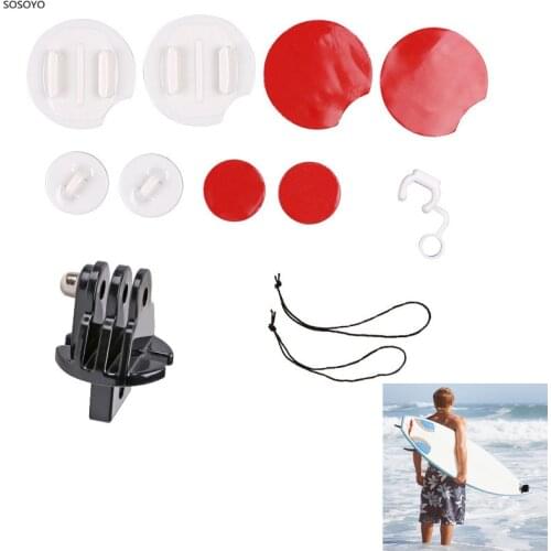 8 in 1 Surfing Surfboard Kit Surf Snowboard Wakeboard Mount Surf Pack Set For Gopro Hero 7 6 5 4 3+ 3 SJCAM Camera Accessories