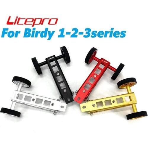 Litepro Widening Easy Wheel For Birdy Folding Bike Easywheel Aluminum Alloy Mount Compatible Kettle Holder