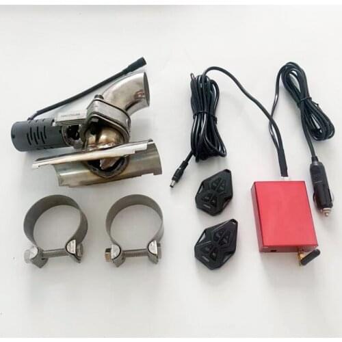 Cutout Valve Electric Exhaust Valve 2.0inch 2.5inch Four Angle Adjustmen Electric Valve Remote Control Butterfly Type Cn(origin)