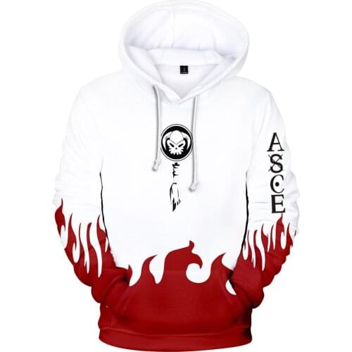 Newest ONE PIECE Whitebeard Pirates Hoodies Portgas D Ace Streetwear Printed Men/women Anime Cartoon Winter Sweatshirt Pullover