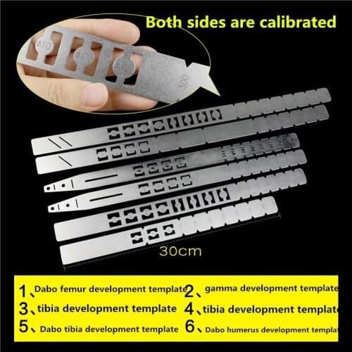 Dabo Orthopedic instrument medical X-ray film ruler measurement intramedullary nail Perspective developer development template