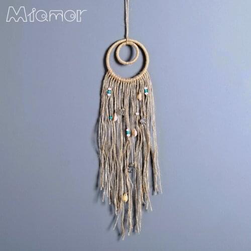 New Fashion Gift India Shell Polycyclic Dreamcatcher Wind Chimes Home Wall Hanging Pendant Dream Catcher Regalo Amor7068
