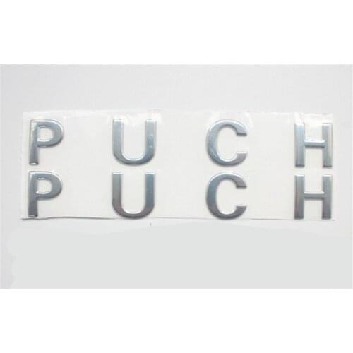 Puch 12 15 17 Sticker silver for motorcycle moto bike Atv