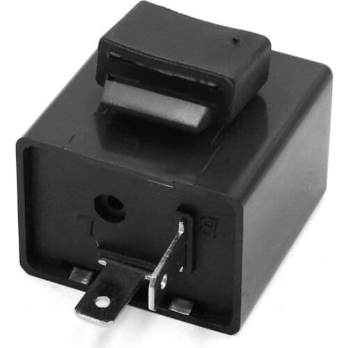 Uxcell 6-12V 2 Pin Beeper Flasher Relay for Motorcycle Turn Signal Light Indicator