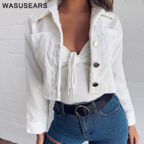 Wasusears Women's White Jackets