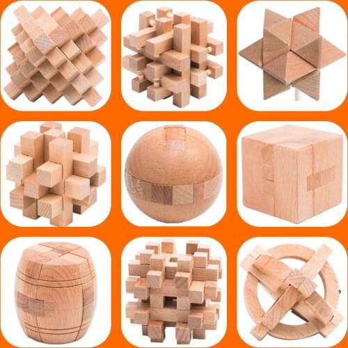 Kong mingsuo Lu Ban lock set full set of high difficulty childrens educational toys unlock decompression artifact adult primary