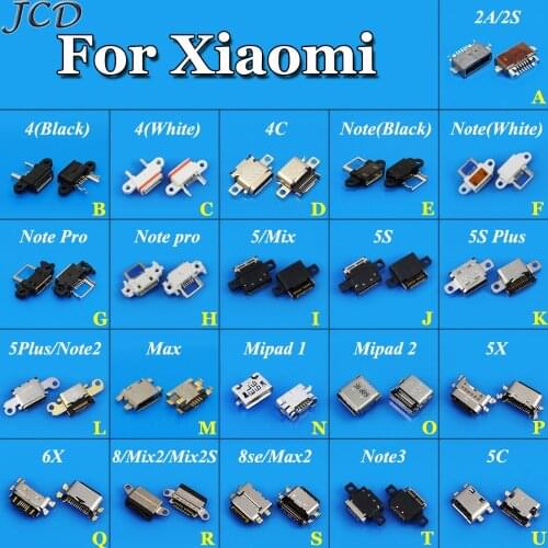JCD Charger Micro USB Charging Port Dock jack Connector Socket for Xiaomi 2S 2A 4 4C 5 5S Plus 5C note 2 3 max mix mipad 5X 6X 8