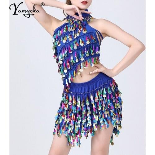 Sexy y2k Backless Two pieces Sequin bodycon mini Summer dress women vintage prom party dresses wrap Latin Dance dress sets 2021